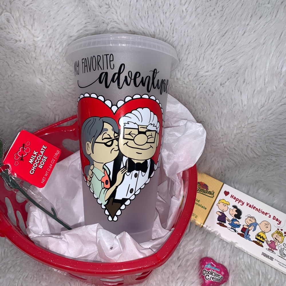 Customized Valentines vinyl Tumbler
